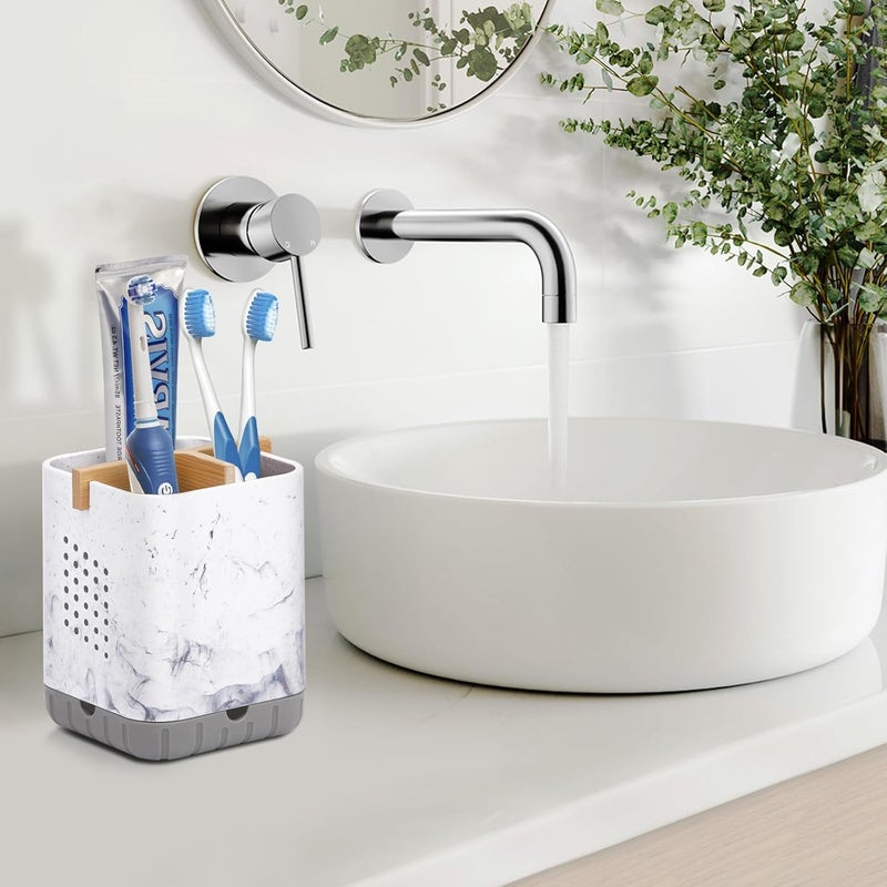 Boperzi Toothbrush Holders, Kids Toothbrush Holder with Drainage, Detachable Anti-Slip Electric Toothbrush Holder, Toothpaste Organizer Storage Caddy for Bathroom Countertop, Shower, Kitchen, Vanity - Image 5
